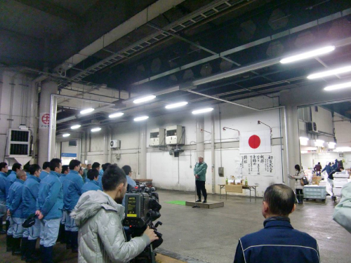「平成27年度　初市式」の様子