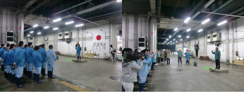 「平成27年度　初市式」の様子