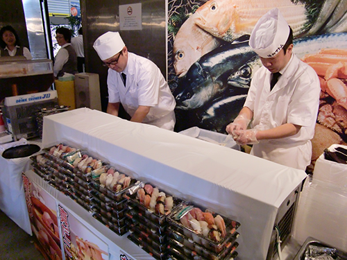 商品展示商談会の飲食ブース