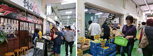 中央卸売市場内の様子
