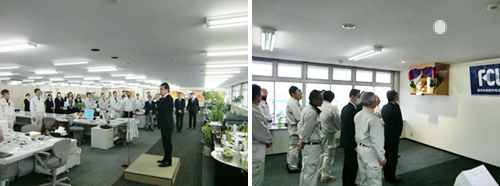 社長の年頭のあいさつと祈願